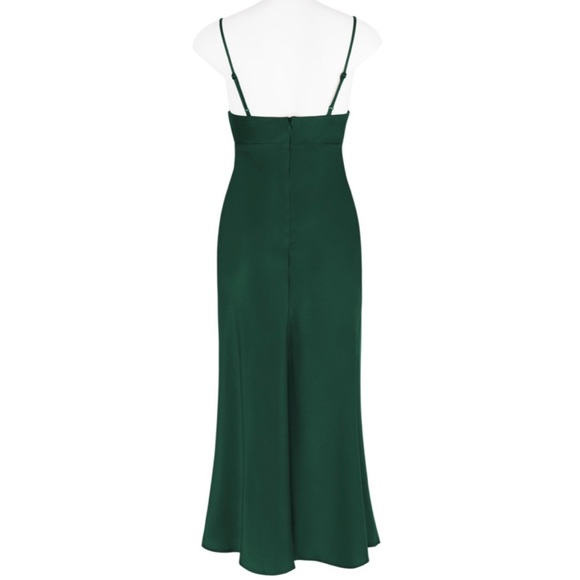 Forest green midi dress - Picture 3 of 9